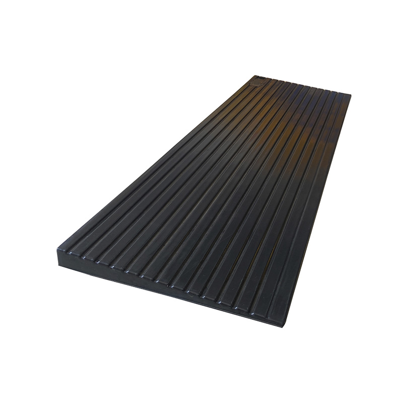 Rampa de umbral para silla de ruedas, ligera, antideslizante y duradera, ayuda de transición portátil, alfombrilla para escalones para interiores y exteriores, color negro