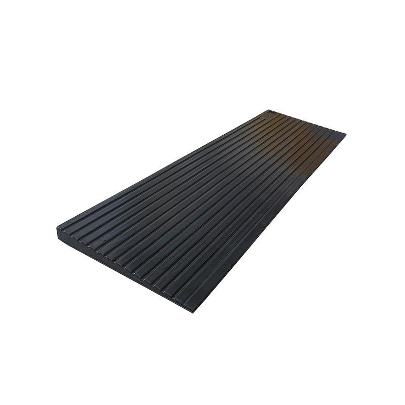 Rampa de umbral para silla de ruedas, ligera, antideslizante y duradera, ayuda de transición portátil, alfombrilla para escalones para interiores y exteriores, color negro