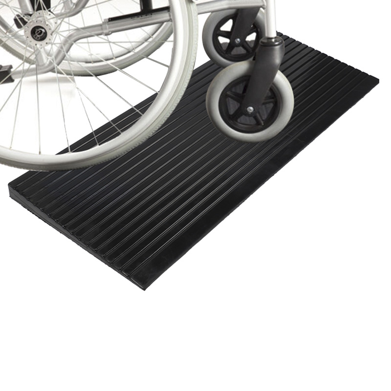 Rampa de umbral para silla de ruedas, ligera, antideslizante y duradera, puente de transición de accesibilidad portátil, uso en el hogar y la oficina