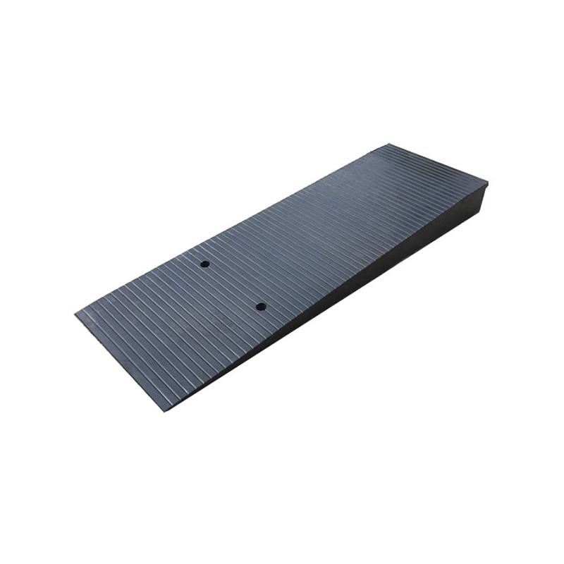 Rampa de goma portátil resistente para acera, superficie antideslizante, para entrada, acera, muelle de carga
